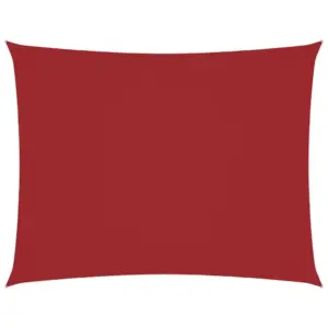 Veekindel oxford-kangast päikesepuri UV-kaitsega, ristkülik 4 x 5 m, punane