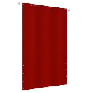 Veekindel rõdusirm privaatsuseks, punane Oxfordi kangas, 140 x 240 cm