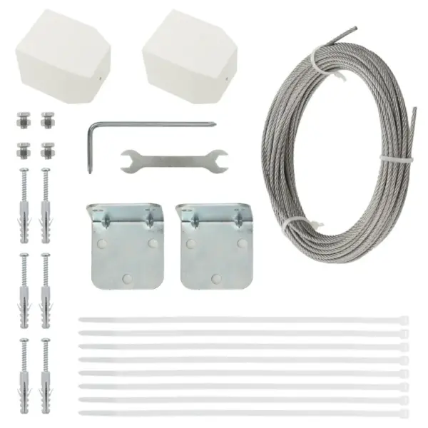 Veekindel rõdusirm privaatsuseks, punane Oxfordi kangas, 140 x 240 cm – 4