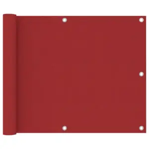 Veekindel rõdusirm UV-kaitsega, punane, 75 x 400 cm, PU-kattega oxford-kangas