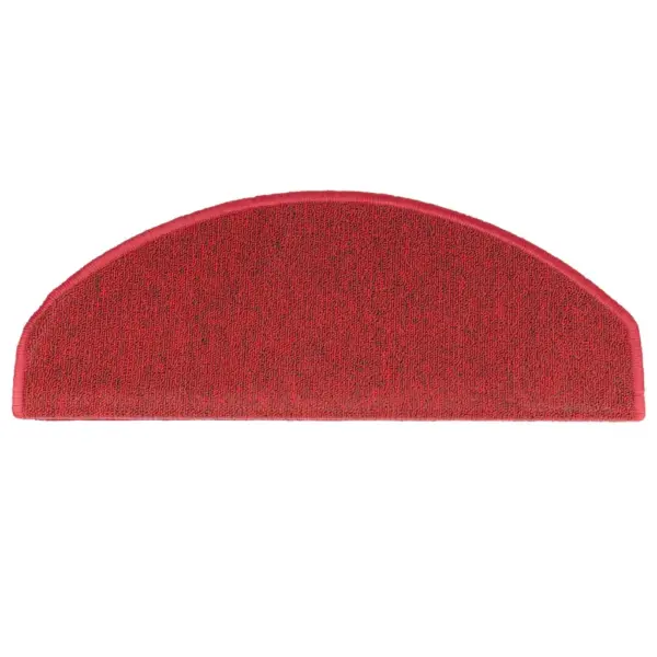 Punased poolringikujulised trepimatid, 10 tk, suured, 65 x 24 x 4 cm, 100% tepitud PP - 4
