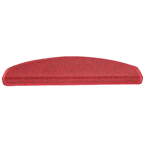 Punased poolringikujulised trepimatid, 10 tk, suured, 65 x 24 x 4 cm, 100% tepitud PP - 5