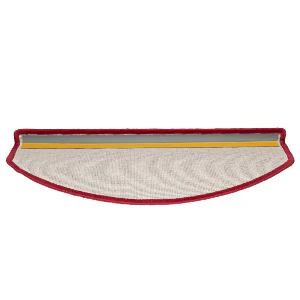 Punased poolringikujulised trepimatid, 10 tk, suured, 65 x 24 x 4 cm, 100% tepitud PP - 6