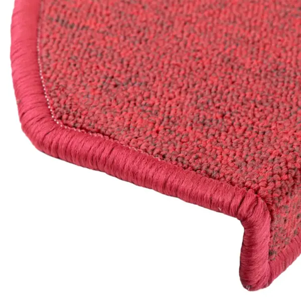 Punased poolringikujulised trepimatid, 10 tk, suured, 65 x 24 x 4 cm, 100% tepitud PP - 7
