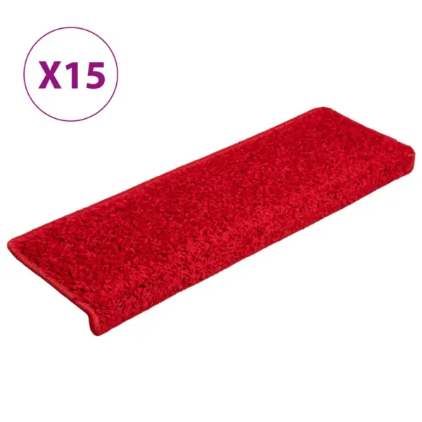 Libisemist vähendavad punased trepimatid kahepoolse teibiga, 15 tk, 65 x 21 x 4 cm – 2