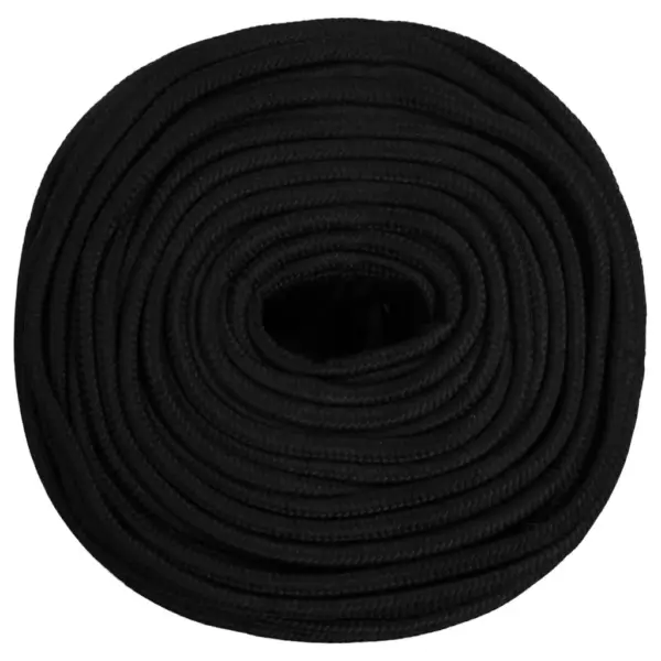 Punutud töököis, must polüester, 10 mm, 100 m – 3