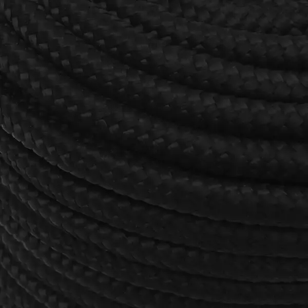 Punutud töököis, must polüester, 12 mm, 100 m rull – 4