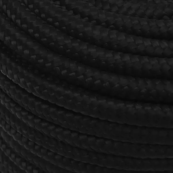 Punutud töököis, must polüester, 12 mm, 250 m – 4