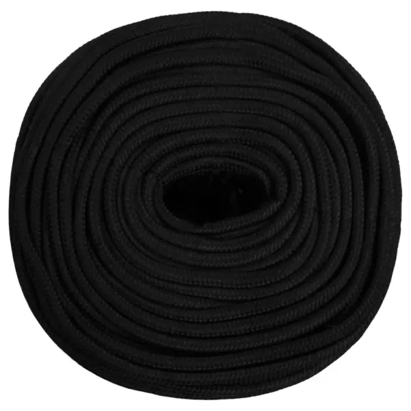 Punutud töököis, must polüester, 8 mm, 25 m – 3