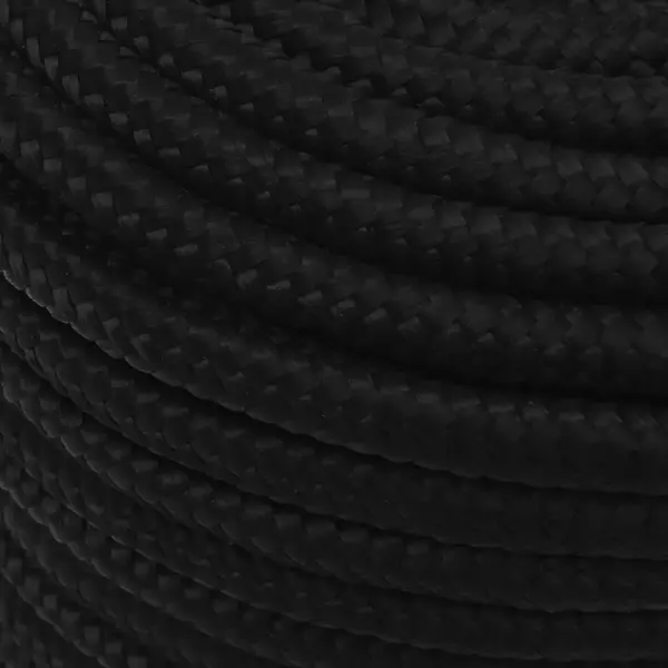 Punutud töököis, must polüester, 12 mm, 25 m - 4