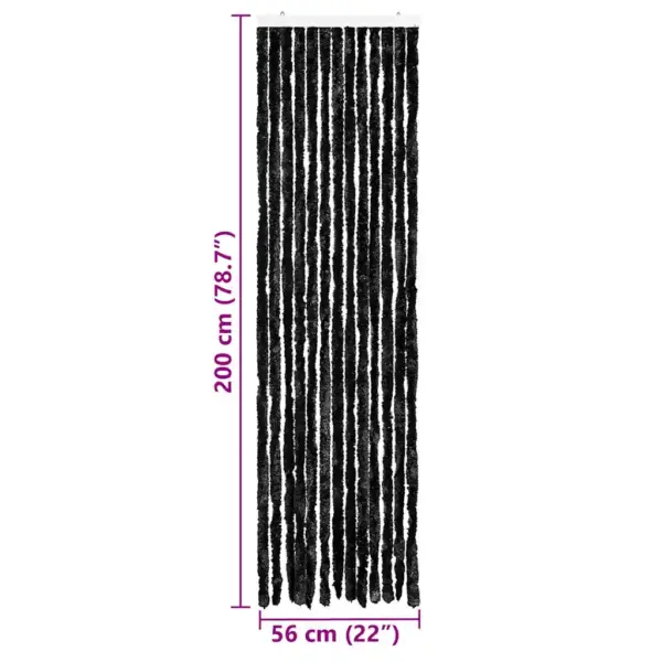 Šenillribadest putukakardin uksele, antratsiithall, 56 x 200 cm, reguleeritav – 7