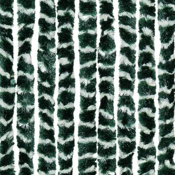 Putukakardin uksele, roheline-valge šenill, 100 x 200 cm – 5