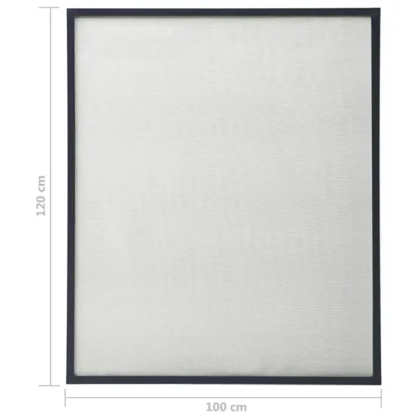 Reguleeritav putukavõrk aknale, antratsiithall, 100 x 120 cm – 5