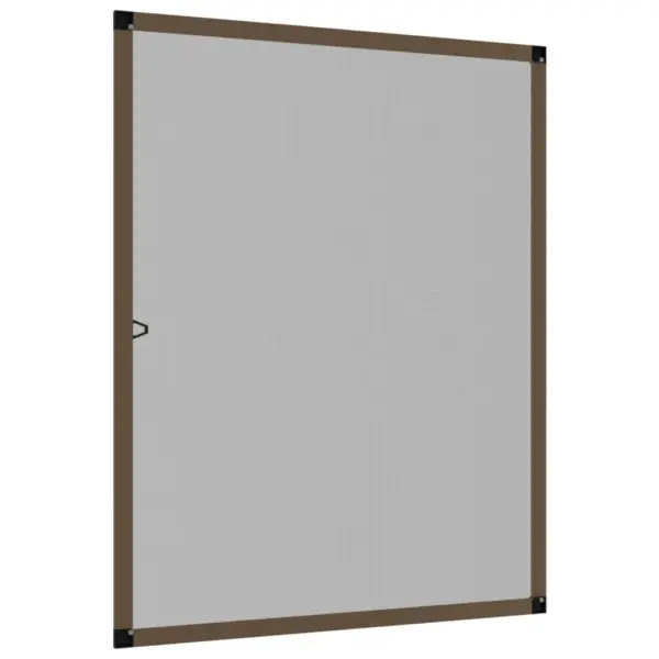 Putukavõrk aknale pruuni alumiiniumraamiga, 100 x 120 cm – 4
