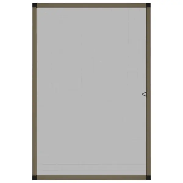 Putukavõrk aknale pruuni alumiiniumraamiga, must klaaskiudvõrk, 90 x 120 cm – 3