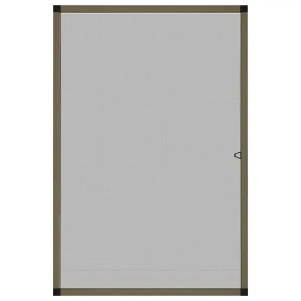 Pruuni alumiiniumraamiga putukavõrk aknale, 80 x 120 cm – 3