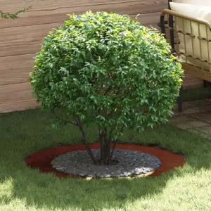 Pruun terasest lame puualuse rõngas, Ø60/90 cm, 5 tk komplekt