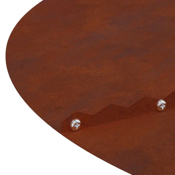 Pruun terasest lame puualuse rõngas, Ø60/90 cm, 5 tk komplekt – 7