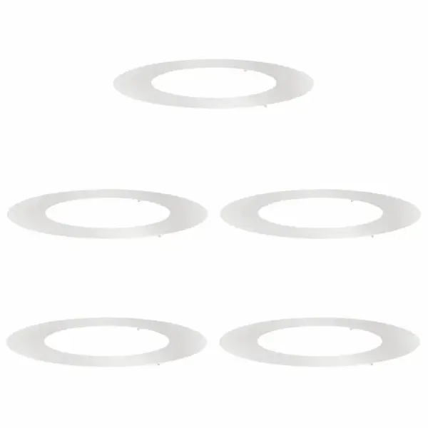 Lame puurõngaste komplekt puu aluse kaitseks, 5 tk, roostevabast terasest, hõbedane, Ø50/80 cm – 2