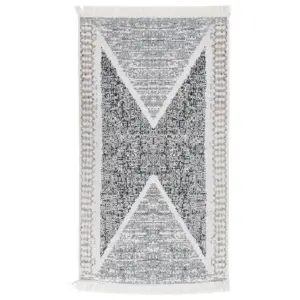 Must ja hall 100% puuvillane põrandavaip, 120 x 180 cm