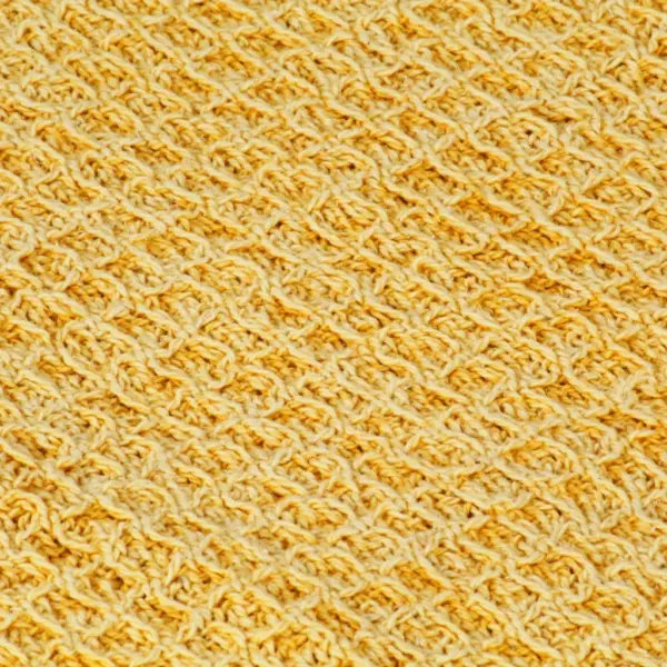 Puuvillane pleed narmastega, sinepikollane, 160 x 210 cm – 4