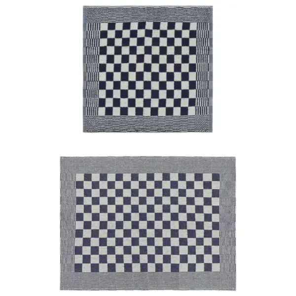 20-osaline puuvillaste köögi- ja külalisterätikute komplekt, sinine ja valge – 2