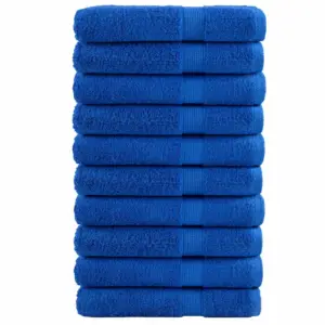 Suured puuvillased rannarätikud SOLUND, 10 tk, sinine, 100 x 200 cm, 600 gsm