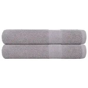 Suured puuvillased rätikud FROGN, hall, 2 tk, 100 x 200 cm, 360 g/m²