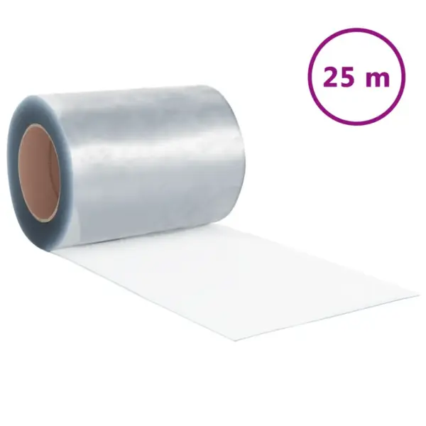 Läbipaistev PVC ribakardina rull, 25 m, 300 x 2,6 mm – 2