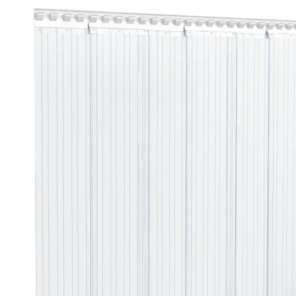Läbipaistev PVC uksekardina riba rullis, sooniline, 200 mm x 1,6 mm, 50 m – 3