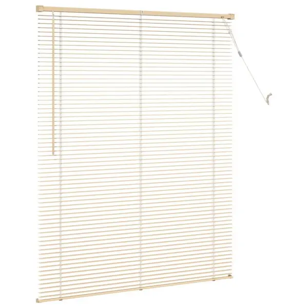 PVC veneetsia ruloo, reguleeritav, helepruun mustriga, 150 x 120 cm - 5