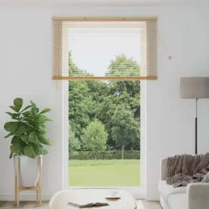 PVC Veneetsia ruloo, reguleeritav, helepruun mustriga, 213 x 160 cm