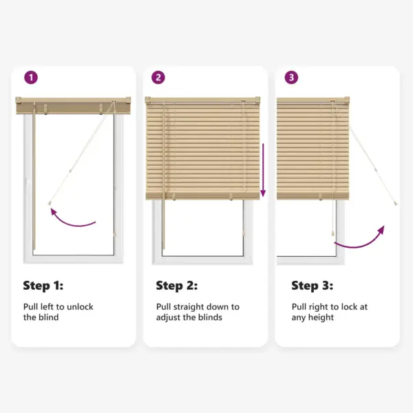 Reguleeritav PVC Veneetsia ruloo, helepruun mustriga, 150 x 60 cm – 12