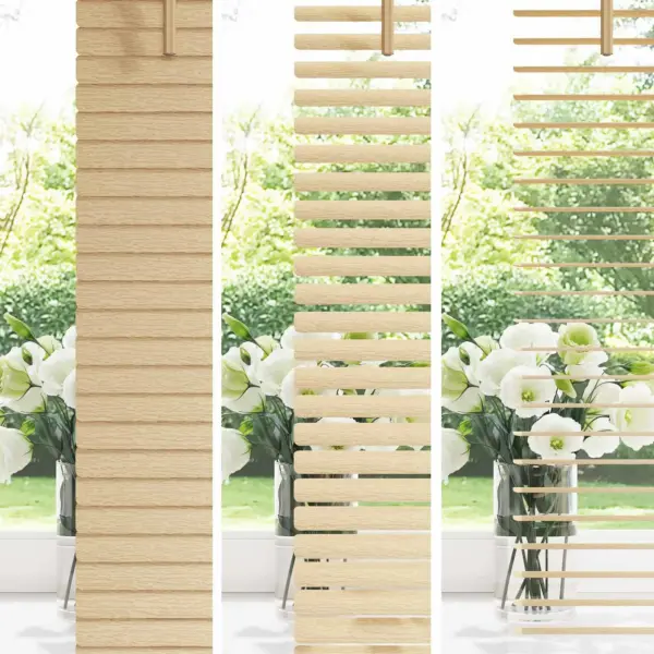 Reguleeritav PVC Veneetsia ruloo, helepruun mustriga, 150 x 60 cm – 4