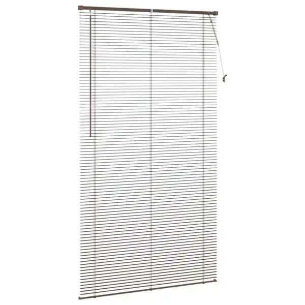 PVC Veneetsia ruloo, reguleeritav, tumepruun mustriga, 213 x 120 cm – 5
