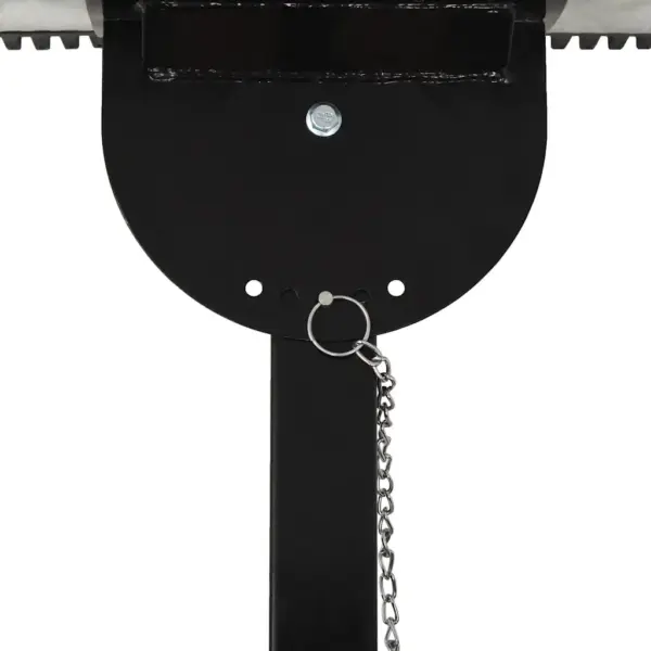 Ratastega lumelükkaja sissesõiduteedele, tsingitud terasest teraga ja roostevabast terasest käepidemega, tera 100 x 44 cm – 4