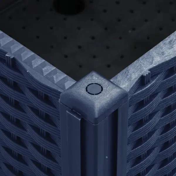 Ratastega aia taimekast võrega, sinakashall, 150 x 80 x 54 cm, PP – 6