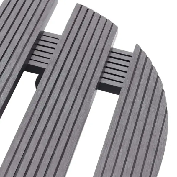 Ratastel taimealus potitaimedele, 2 tk, hall WPC, Ø30 x 7,5 cm, 360° rataste ja piduritega – 4