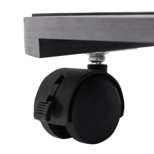 Ratastel taimealus potitaimedele, 2 tk, hall WPC, Ø30 x 7,5 cm, 360° rataste ja piduritega – 5