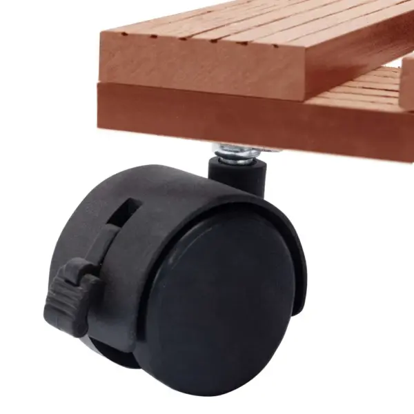 Ratastel taimealus 2 tk, pruun WPC, 30 x 30 x 7,5 cm – 5