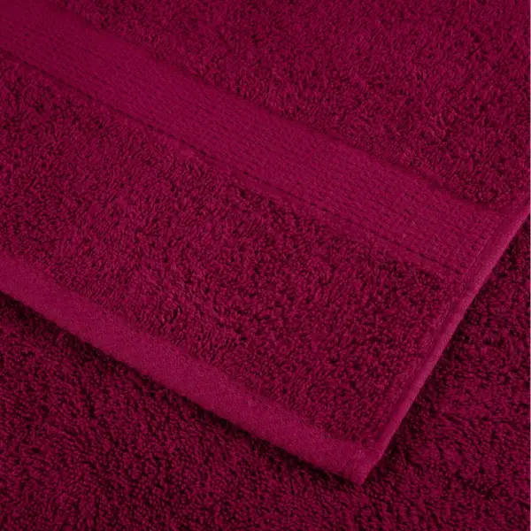 6-osaline bordoopunane rätikukomplekt SOLUND, 100% puuvill, 4 x 50 x 100 cm käterätik, 2 x 70 x 140 cm saunalina, 600 gsm – 5