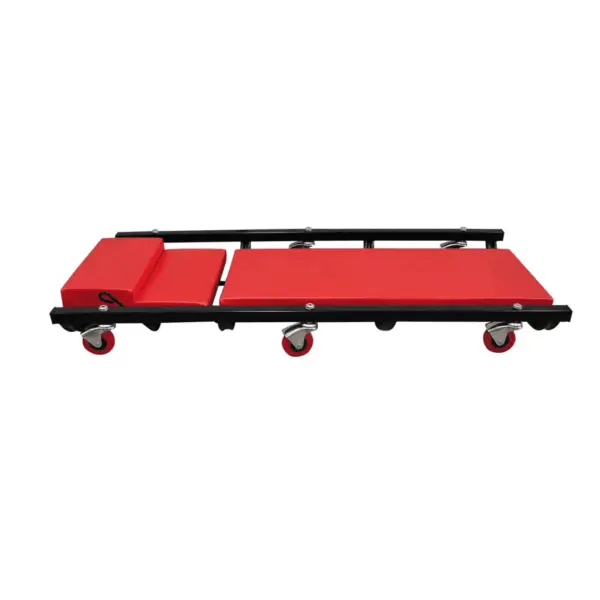 Reguleeritav polsterdatud tööalus auto all töötamiseks, 6 rattaga, 150 kg, 100 x 44 cm – 3