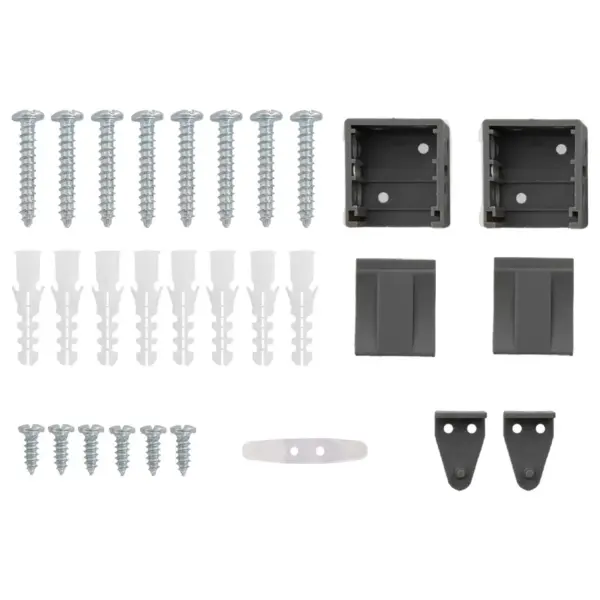 Hõbehall PVC Veneetsia ruloo, reguleeritav, 213 x 50 cm – 8