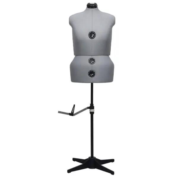 Reguleeritav naiste kleidimannekeen, hall-must, suurus L 44–50 – 2