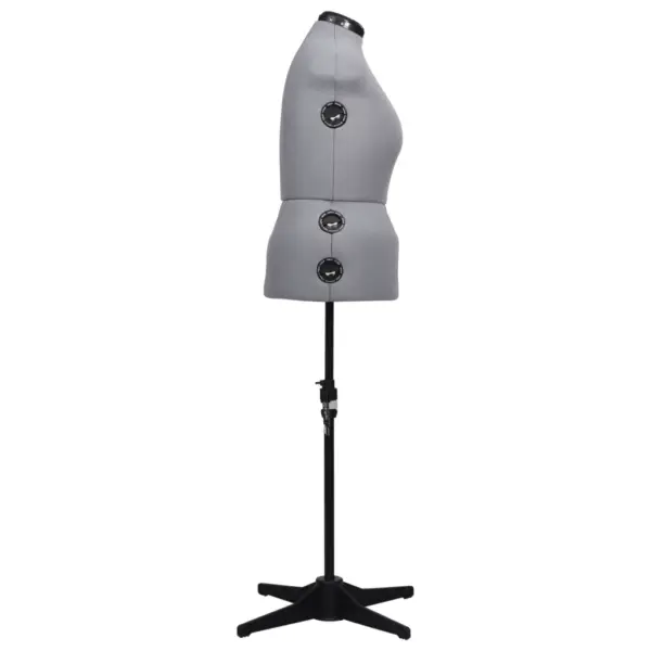 Reguleeritav naiste kleidimannekeen, hall-must, suurus L 44–50 – 3