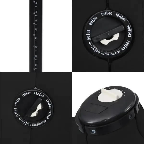 Reguleeritav naiste kleidimannekeen, must, suurus L (44-50) – 6