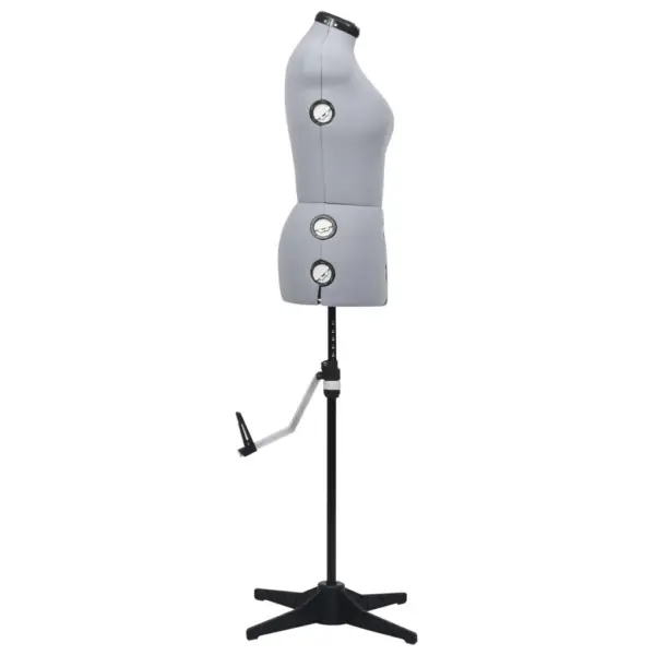 Reguleeritav naiste kleidimannekeen, hall ja must, M (40–46) – 4