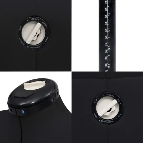 Reguleeritav naiste kleidimannekeen, must, M 40–46 – 7