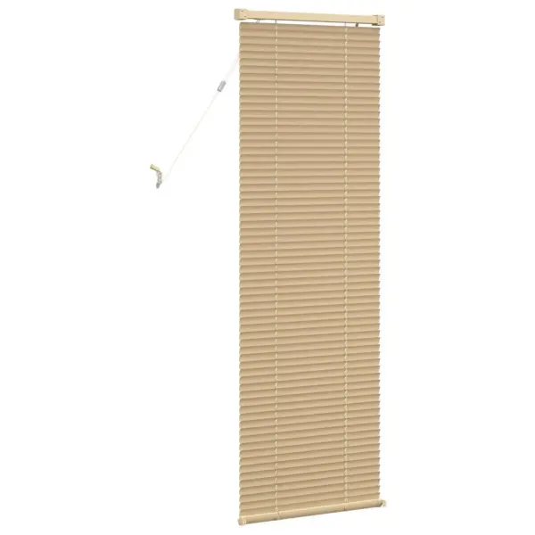 Reguleeritav PVC veneetsia ruloo, helepruun mustriga, 150 x 40 cm – 6