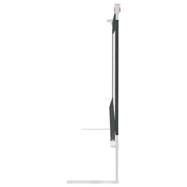 Reguleeritav voodipiire väikelapse voodile, tumehall, 140 x 25 cm, polüesterkangas ja metall – 4